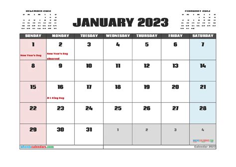 2023 Printable Calendar With Holidays Free Printable Calendar 2022