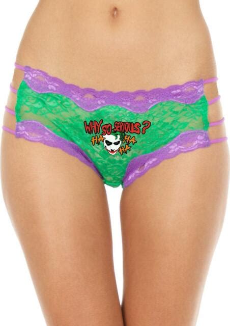 Joker Lace String Hipster X Green Purple Dark Knight Comic Fan Lingerie Gift For Sale Online EBay