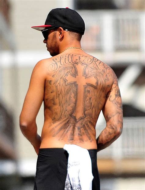 Lewis Hamilton Tattoo F Driver UK Mercedes Hamilton Tattoos Back Tattoo Still I