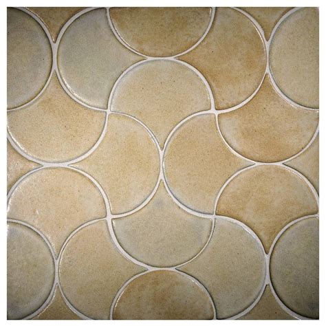4 Koi Moroccan Mosaic Matte White Matte Prodigy Ceramic Mosaic Tile