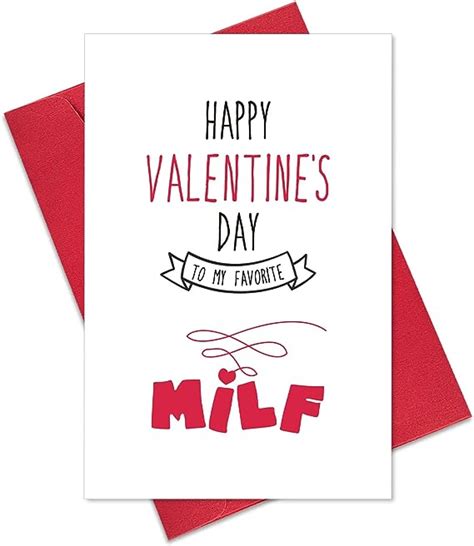 ogeby funny milf valentines day card naughty valentines ts for women wife