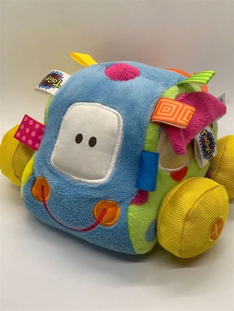 Baby Taggies Activity Car Plush Beeps Crinkles Rattles Ribbons Toy