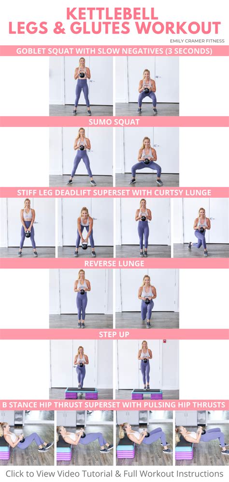 Kettlebell Legs Glutes Workout Artofit