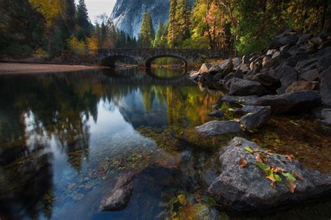 Wallpaper Trees Landscape Forest Leaves Mountains Lake Rock