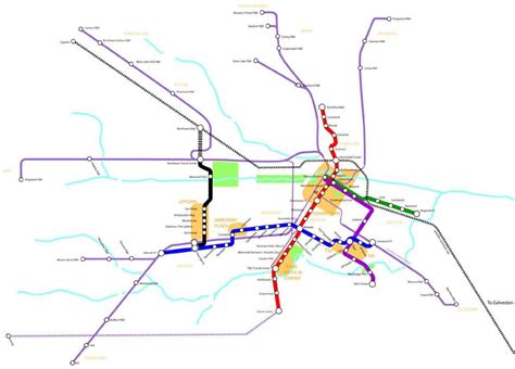 Downtown Houston Metro Rail Map