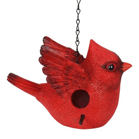 Red Cardinal Hand Painted Bird House 9 By 6 Inches In 2021 Bird