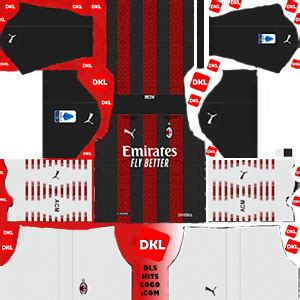 Stadion ini memiliki kapasitas sekitar 80 ribu kursi penonton. AC Milan 2020-2021 Dls Kits Logo - Dream League Soccer Kits