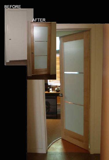 Glass-panel interior doors. Modern tri-lite Milano ...
