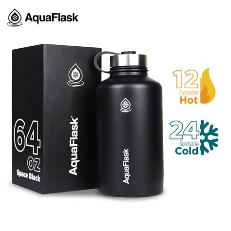 Aquaflask 64oz Aqua Flask Wide Mouth W Spout Lid Vacuum Insulated