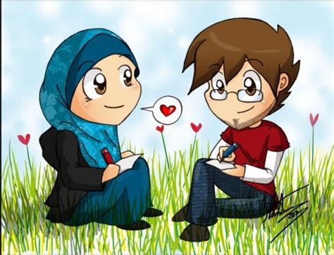 gambar kartun muslimah lucu  dp bbm  gambar pedia