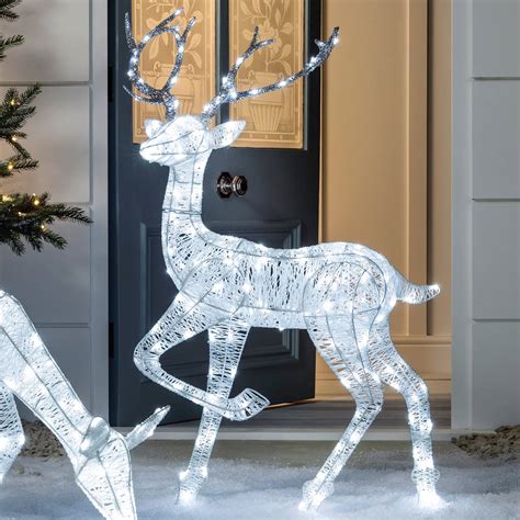 Light Up Sparkly Christmas Stag By Lights4fun