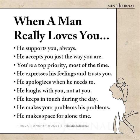 When A Man Really Loves You •he Supports You Always•he Accepts You Just The Way You Are•you
