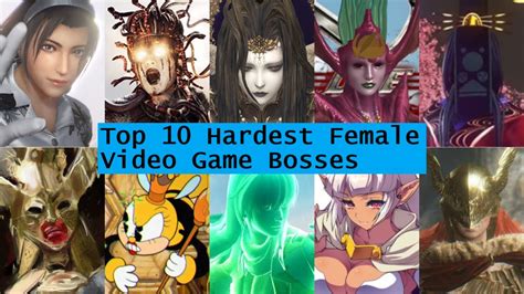 Top 10 Hardest Female Video Games Bosses Reaction YouTube