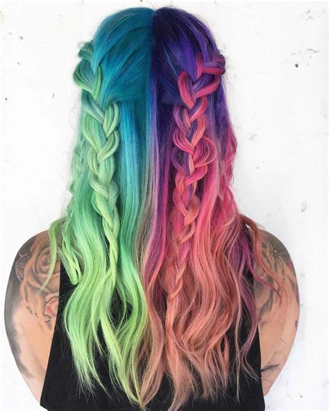 23 brilliant split hair color ideas that ll make you dye your hair