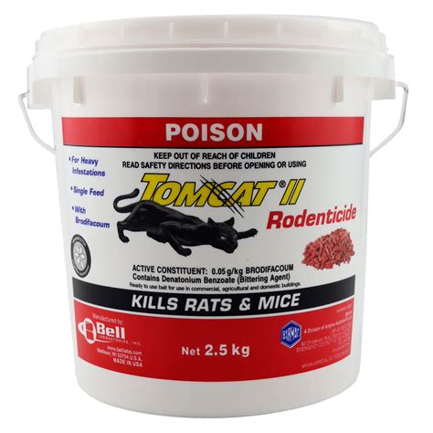 Tomcat Ii 25kg Red Rat And Mice Bait Pellets The Grit