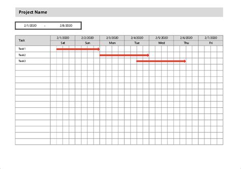 Simple Gantt Chart Template With Excel Free Download