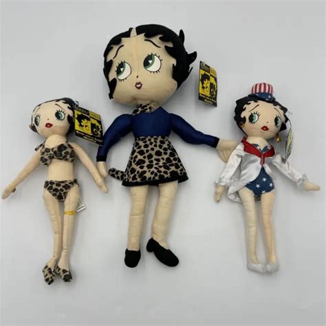 Vintage Betty Boop Boop Oop A Doop Kelly Toy Collection Plush Doll Lot