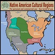 The Native American Cultural Regions Maps set contains 6 individual ...