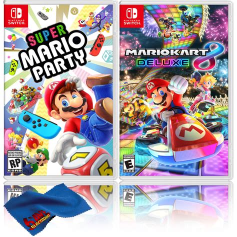 Super Mario Party Mario Kart 8 Deluxe Two Game Bundle Nintendo Switch £11578 Picclick Uk