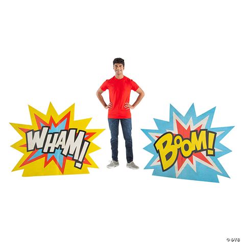 Superhero Explosion Cardboard Stand Ups Oriental Trading