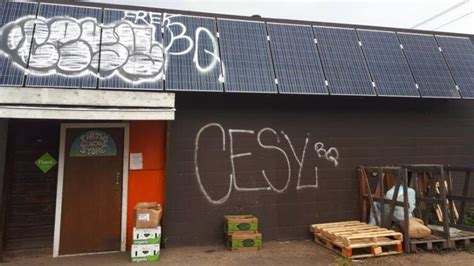 Its Kind Of Useless Edmonton Business Owner Frustrated After Store Targeted By Tagging Cbc