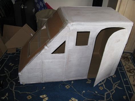 Spaceship For Kids Fold Able Made From Cardboard 5 Steps With