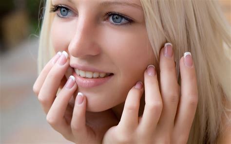 Wallpaper Face Women Model Blonde Depth Of Field Looking Away