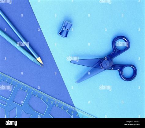 Stationery Scissors Pencils Sharpeners Template Office Equipment