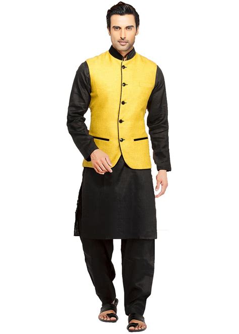 Readymade Black Pathani Suit With Nehru Jacket Lupon Gov Ph