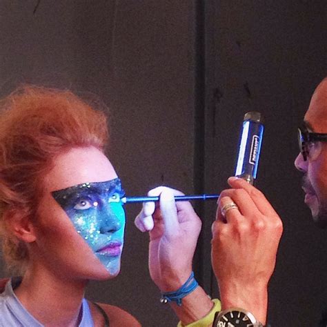 romero jennings makeup artist december flare magazine glittermask sparkle
