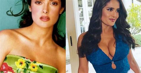 Salma Hayek Asegura Que Sus Pechos Son Naturales Y No Dejan De Crecer