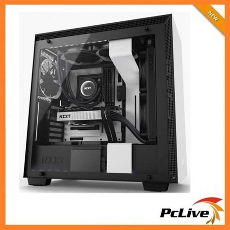 Nzxt H700 Matte White Case Gaming Mid Tower Tempered Glass Window 4x