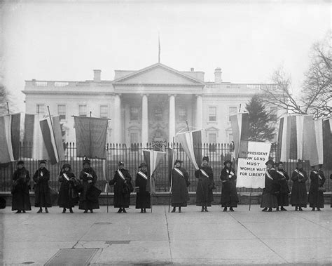 Suffragettes Picketing The White House By Cameralucidaeditions Art