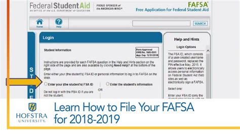 Learn How To File Your Fafsa For 2018 2019 Youtube