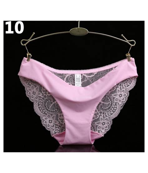 Buy Sexy Women Lace See Through Breathable Panties Soft Underwear