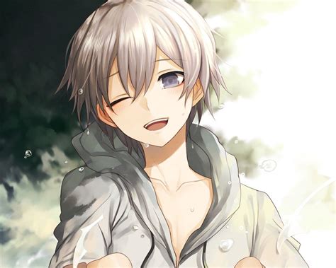 Eyebrows visible through hair 723367? Anime Boys Grey Hair Wallpapers - Wallpaper Cave
