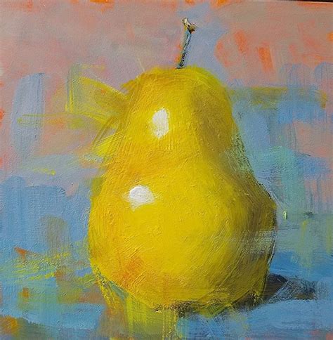 Cynthia Haase Portfolio Of Works Small Acrylic Paintings Pear Art
