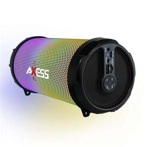 Vibrant Plus Black HIFI Bluetooth Speaker Disco LED Light | AXESS USA