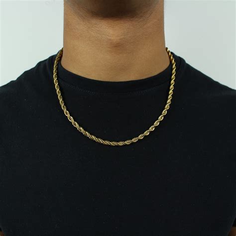 5mm Rope Chain In Gold Jewlz Express