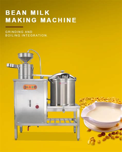 Automatic Soybean Milk Grinder And Soy Milk Pressure Cooker Pot Soya Milk Machine Maker Boiler