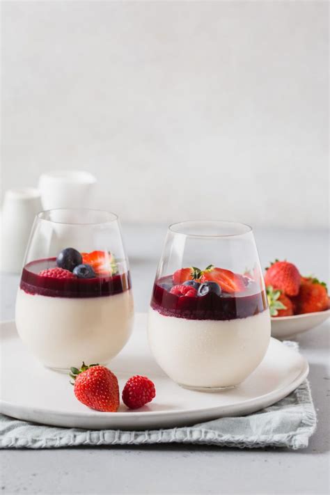 Panna Cotta With Berry Coulis Live Love Nourish
