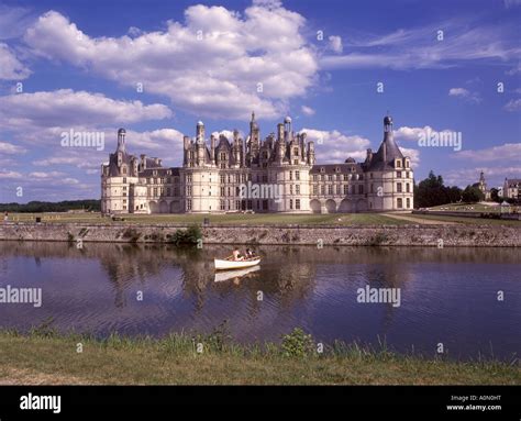 Chateau De Chambord The Largest Chateau In The Loire Valley Stock