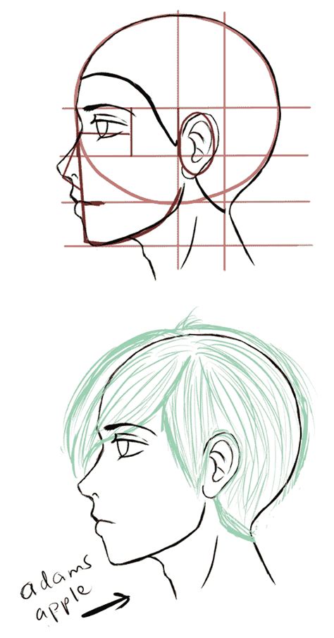 Anime Male Side Profile Drawing Reference All Tutorials Feature
