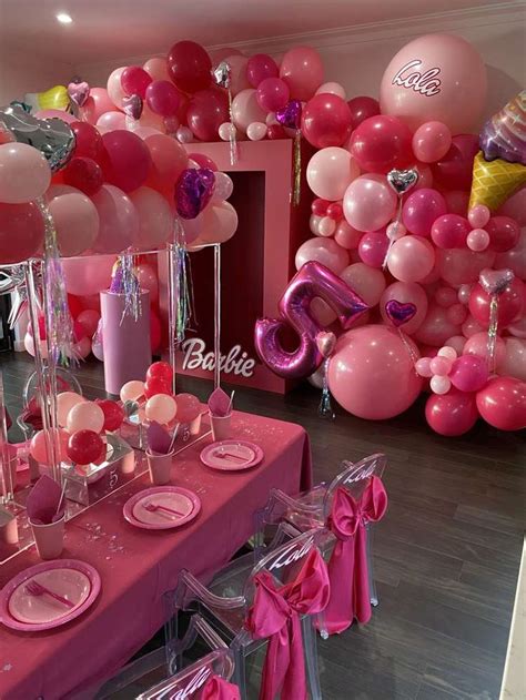 Barbie Birthday Party Ideas Photo 1 Of 9 Barbie Party Decorations