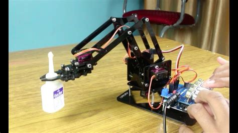 How To Make Robotic Arm At Home Arduino Robot Arm Youtube