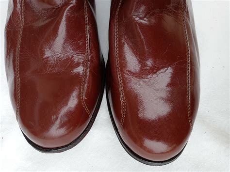 Florsheim Leather Essex Moc Toe Zippered Mens Ankle Boots Brown Sz 10