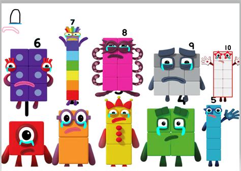 Numberblocks Crying By Benchik2019 On Deviantart