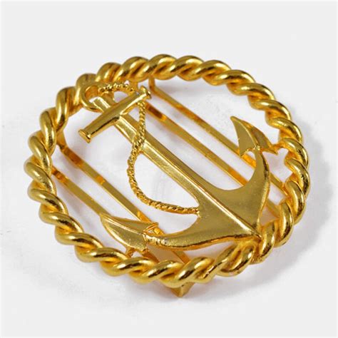 Anchor Motif Metal Belt Buckle 2 58 By 1 Pc Gold Etsy