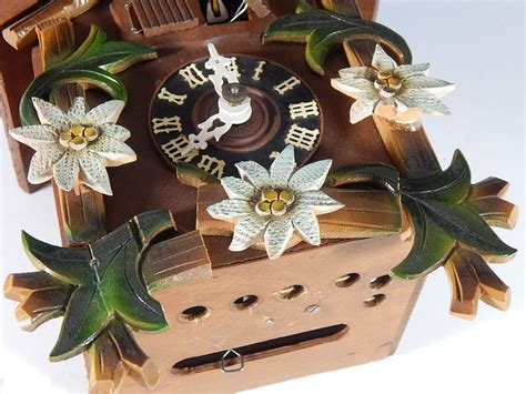 Edelweiss German Cuckoo Clock Ebth