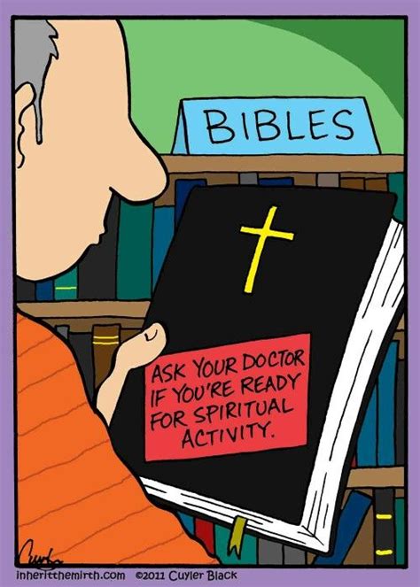 Spiritual Activity Christian Cartoons Christian Humor Christian Art